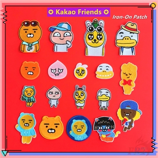 ตัวรีดติดเสื้อ แบบปัก ลายการ์ตูน Kakao Friends สําหรับตกแต่งเสื้อผ้า 1 ชิ้น