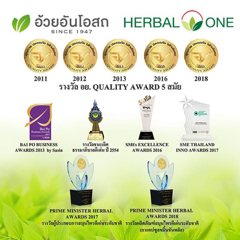 ภาพสินค้า(2ขวด) Ocoberry Herbal One อ้วยอัน โอโคเบอร์รี่ บำรุงสายตา 60แคปซูล จากร้าน megacare365 บน Shopee ภาพที่ 2