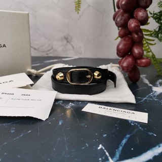 balenciaga bracelet size s สีดำอะไหล่ทอง ราคาต่อได้