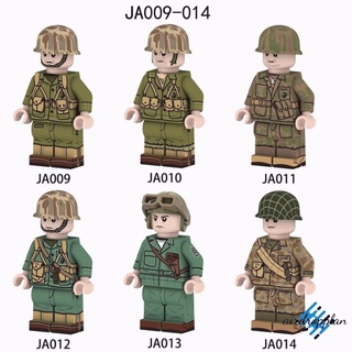 Aird บล็อกตัวต่อเลโก้ รูปทหารทหาร JA009-014 USMC ของเล่นสําหรับเด็ก