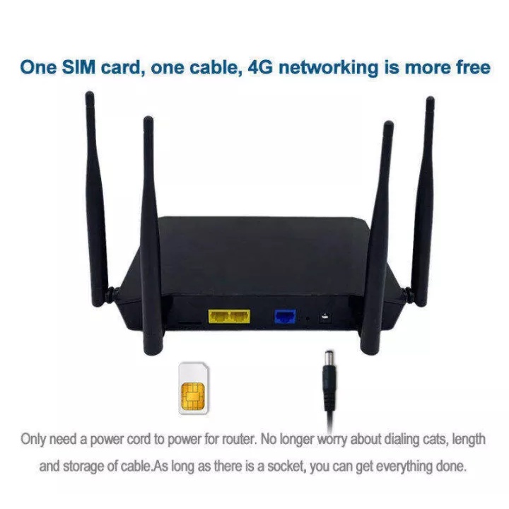 ภาพสินค้าเราเตอร์ใส่ซิม 4G ตัวปล่อยสัญญาณ WiFi ทรู AIS DTAC TrueMove เสียบใช้เลย ไม่ติดตั้ง Wireless router จากร้าน 3c_mall บน Shopee ภาพที่ 5