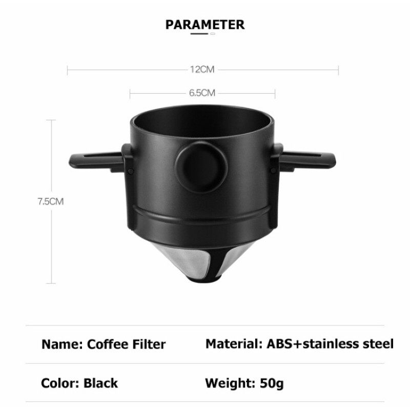 (จัดส่งในไทย)Coffee & Tea Dripper Stainless Steel แบบพกพา | Shopee Thailand