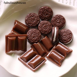 [fabuloushouse] ใหม่ พร้อมส่ง ช็อคโกแลต บิสกิต ขนาดเล็ก 1/6 อุปกรณ์เสริม สําหรับบ้านตุ๊กตา 5 ชิ้น