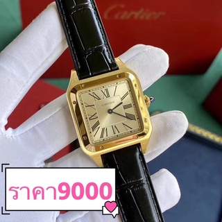 พรี Cartier Santos-Dumont 43.5*31.4mm นาฬิกา​ นาฬิกาควอตซ