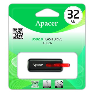 ภาพหน้าปกสินค้าApacer AH326 USB2.0 แฟลชไดร์ฟ 32GB สีดำ (Apacer AP32GAH326B-1) ที่เกี่ยวข้อง