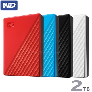 สินค้า WD External Harddisk 2TB ฮาร์ดดิสก์แบบพกพา รุ่น NEW My Passport 2 TB, USB 3.0 External HDD 2.5\" ประกัน Synnex 3 ปี