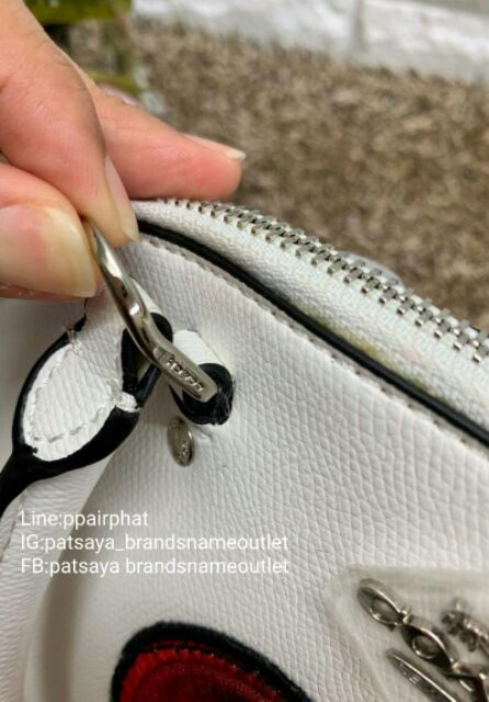 newแท้-outlet-coach-factory-heart-embroidery-bag
