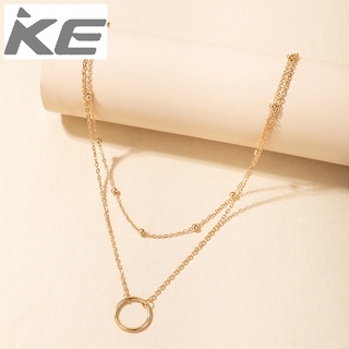 Necklace Simple circle geometric multi-cold ladies collarbone chain for girls for women low pr