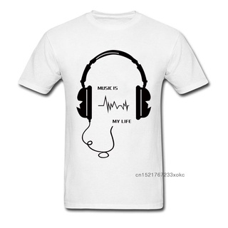 เสื้อยืดโอเวอร์ไซส์ขายดี เสื้อยืดแขนสั้นลําลอง พิมพ์ลาย Music Is My Lift สีขาว สีดํา สไตล์ฮิปฮอป สตรีท สําหรับผู้ชาย CGb