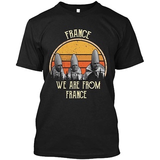 T-shirt  เสื้อยืด พิมพ์ลายกราฟฟิค We are from France สไตล์วินเทจ สําหรับผู้ชายS-5XL