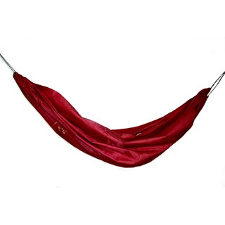 สินค้าราสต้า Hammock Red Nylon Fabric Super Light Super Strong Parachute เปลญวนผ้าร่มสีแดง นอนสบาย น้ำหนักเบา ทนทาน