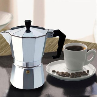 หม้อต้มกาแฟ เครื่องชงกาแฟ อลูมิเนียม กาต้มกาแฟสด กาต้มกาแฟพกพา 100ml 150ml 300ml 450ml blowiishop