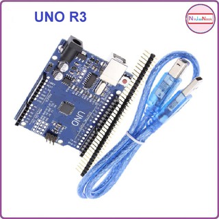 Arduino UNO R3 แบบ SMD + สาย USB คุณภาพสูง + ก้างปลา  Development board + USB CABLE