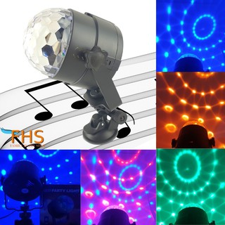 LED Party Light ไฟดิสโก้เทคหัวเดี่ยว โคมไฟดิสโก้เทค โคมไฟหมุนไฟเทคไฟปาร์ตี้ ไฟเทคหมุน 1 หัวสายยาว 1เมตร หมุนเป็นวงกว้าง