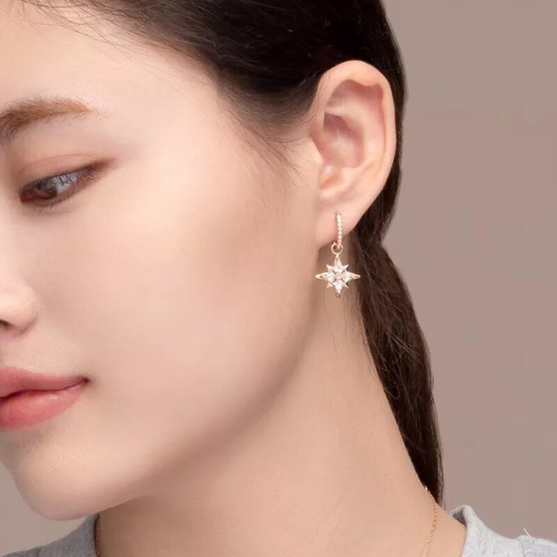 swarovski-official-store-swarovski-ต่างหู-symbol-star-style-สวารอฟสกี้-ต่างหู-ผู้หญิง-เจาะหู-รุ่น-5494337