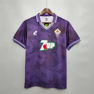 ภาพหน้าปกสินค้า92-93 Fiorentina Home Away เสื้อฟุตบอลย้อนยุค Football ที่เกี่ยวข้อง