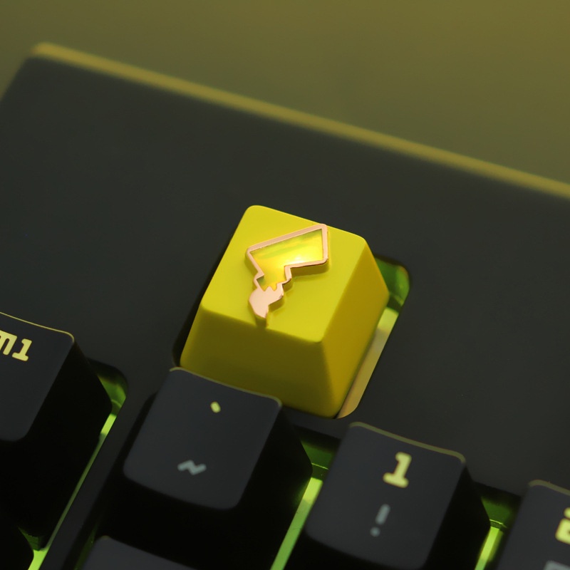 【Keycap】ปุ่มกดคีย์บอร์ด โลหะผสม ลายเกม LOL DVA OW EVA Pikachu ...