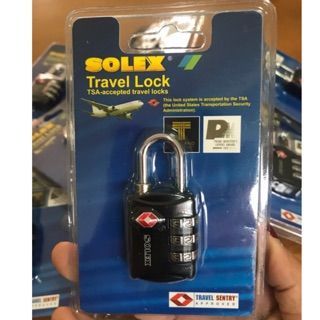 SOLEX Travel Lock กุญแจรหัส TSA_โลหะทั้งชิ้น ของแท้ 100%