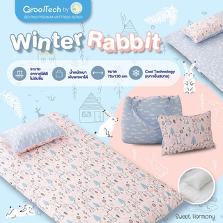 ภาพหน้าปกสินค้าที่นอนเด็ก ที่นอนพกพา ผ้า Cool Pass ลาย Winter Rabbit ที่นอนอนุบาล ที่นอนเตียงตาข่าย ที่เกี่ยวข้อง