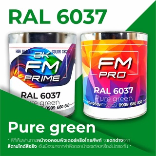 สี RAL6037 / RAL 6037 Pure Green --- (ราคาต่อลิตร)