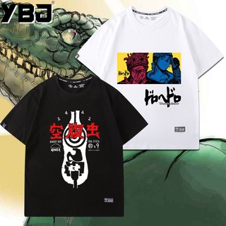 เสื้อยืดผู้ชาย สไตล์ฮ่องกงเสื้อยืดชายอะนิเมะสองมิติ Dorohedoro คนต่างด้าวมอนสเตอร์รอบเสื้อยืดแขนสั้นชายหลวมนักเรียน S-5X