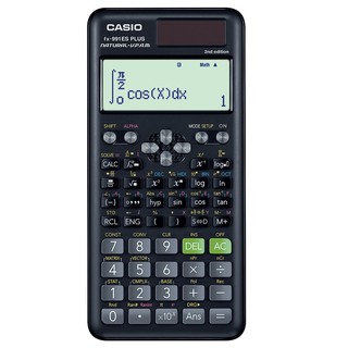Casio Calculator เครื่องคิดเลข  คาสิโอ รุ่น  FX-991ESPLUS-2 สำหรับนักเรียน นักศึกษา สมการ 3 ตัวแปร 10+2 หลัก สีดำ
