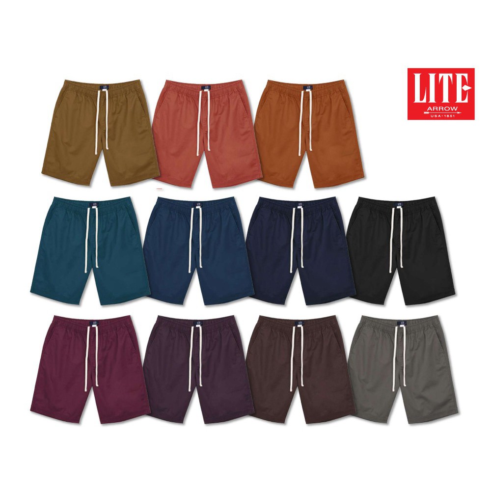 รูปภาพสินค้าแรกของARROW LITE กางเกงขาสั้นเอวยางยืด Cotton 100%