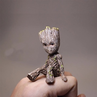 ตุ๊กตาฟิกเกอร์ Guardians Of The Galaxy Tree Man Groot 6 ซม. สําหรับตกแต่งภายในรถยนต์