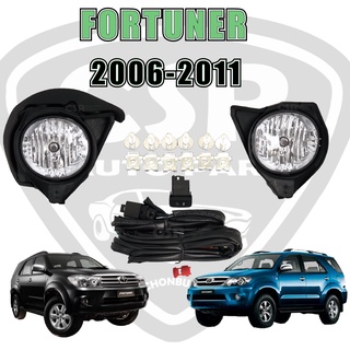 ไฟสปอร์ตไลท์ ไฟตัดหมอก ฟอร์จูนเนอร์ FORTUNER 2005-2010 ตัวแรก-หน้ายักษ์ ก่อนเป็น CHAMP ครบชุด 1ชุด พร้อมติดตั้ง