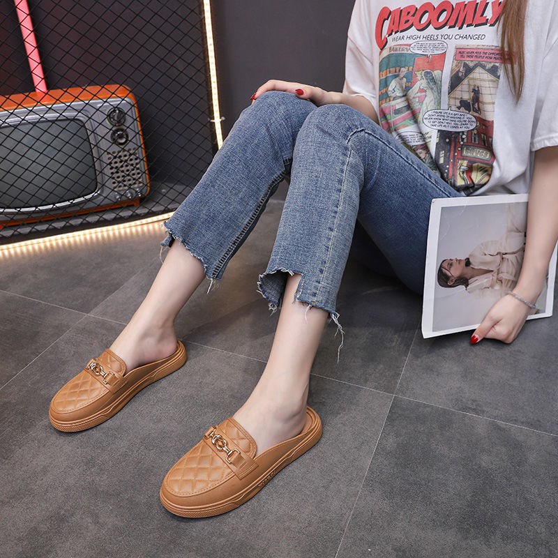 ภาพสินค้า2022 ลำลองสไตล์เกาหลี ฤดูร้อนเกาหลีรอบหัวรองเท้าแตะผู้หญิงพื้นนุ่มและรองเท้าแตะ จากร้าน pleasuremall บน Shopee ภาพที่ 3