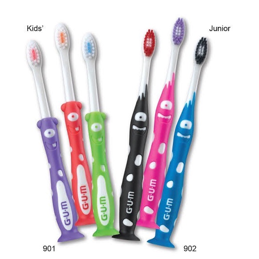 gum-kids-monsterz-toothbrush-แปรงสีฟันสำหรับเด็กอายุ-2-หรือ-5-1ด้าม-คละสี