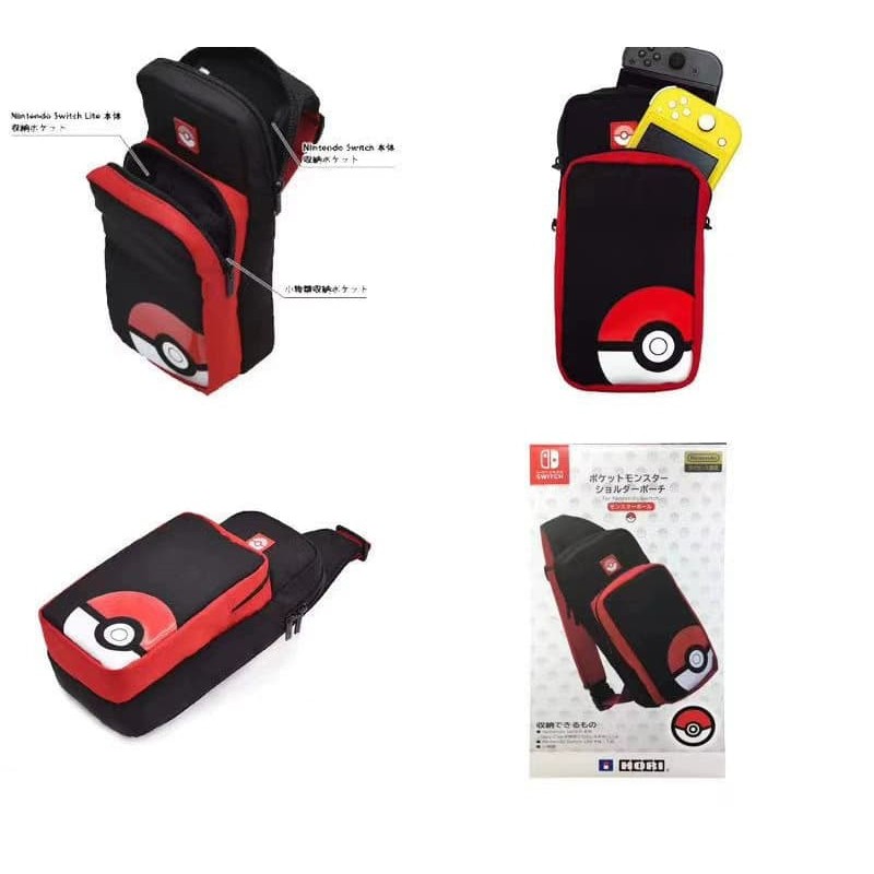 ภาพหน้าปกสินค้ากระเป๋า Nintendo Switch คาดอกเกม อุปกรณ์เสริมไว้พกพาGo Pack Sling Bag Shoulder Pack pokemon จากร้าน gmconsole_bkp บน Shopee