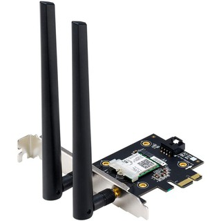 ภาพหน้าปกสินค้าASUS PCE-AX3000 AX3000 Dual Band PCI-E WiFi 6 (802.11ax) Supporting 160MHz Bluetooth 5.0 (มี 2 แบบ) ประกัน 3 ปี ที่เกี่ยวข้อง