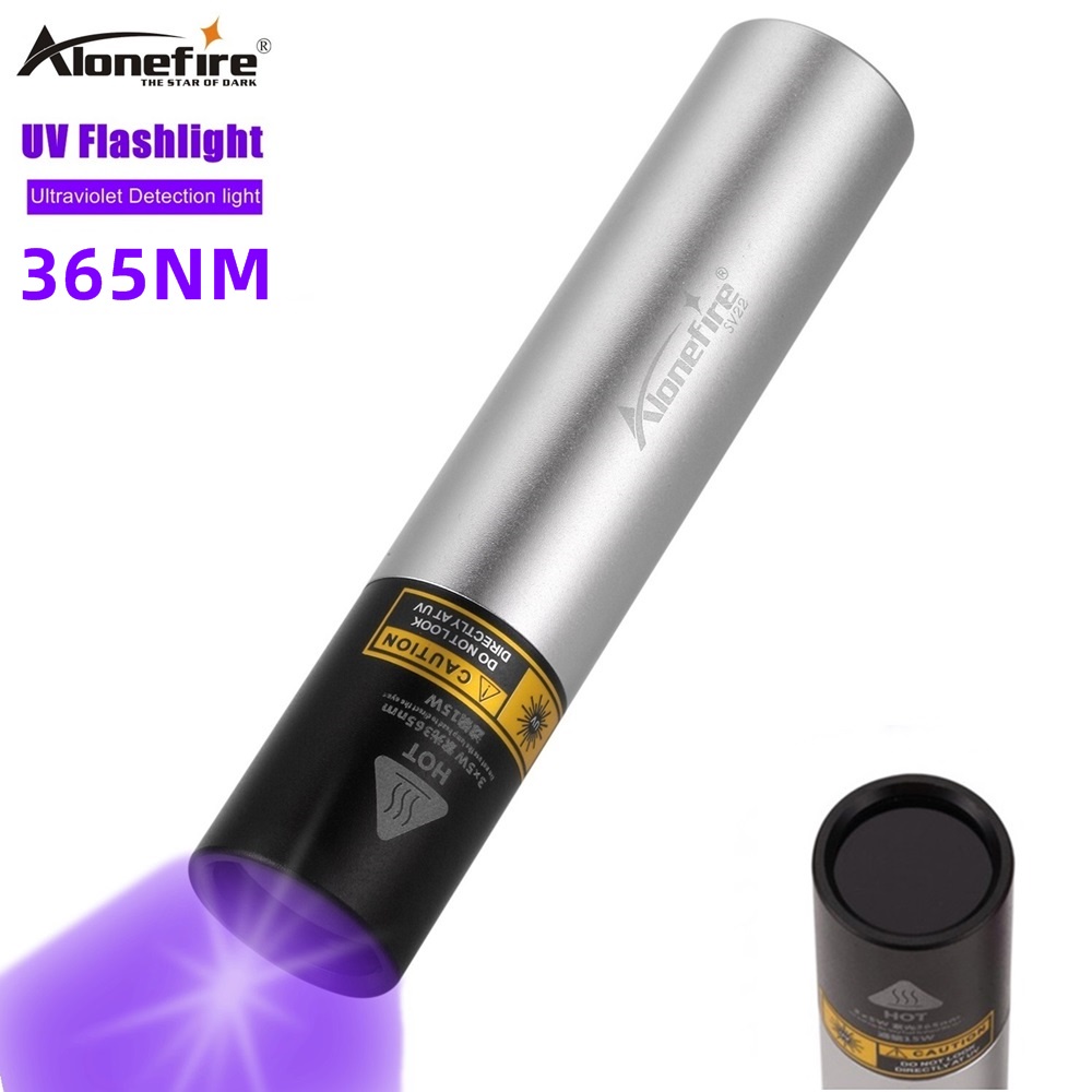 alonefire-sv22-ไฟฉาย-uv-365nm-อัลตร้าไวโอเลต-กันน้ํา-ขนาดเล็ก-มองไม่เห็น-สําหรับตรวจสอบคราบสัตว์เลี้ยง