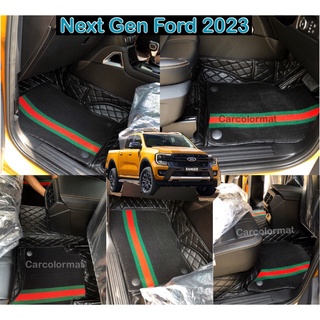 พรมปูพื้นรถยนต์ 6D  Ford Ranger 4 ประตู ปี 2022-2023 เข้ารูปตรงรุ่น พร้อมส่ง (แถม 3!!!) ปี 2012-2019 และ7D แจ้งในแชทค่ะ
