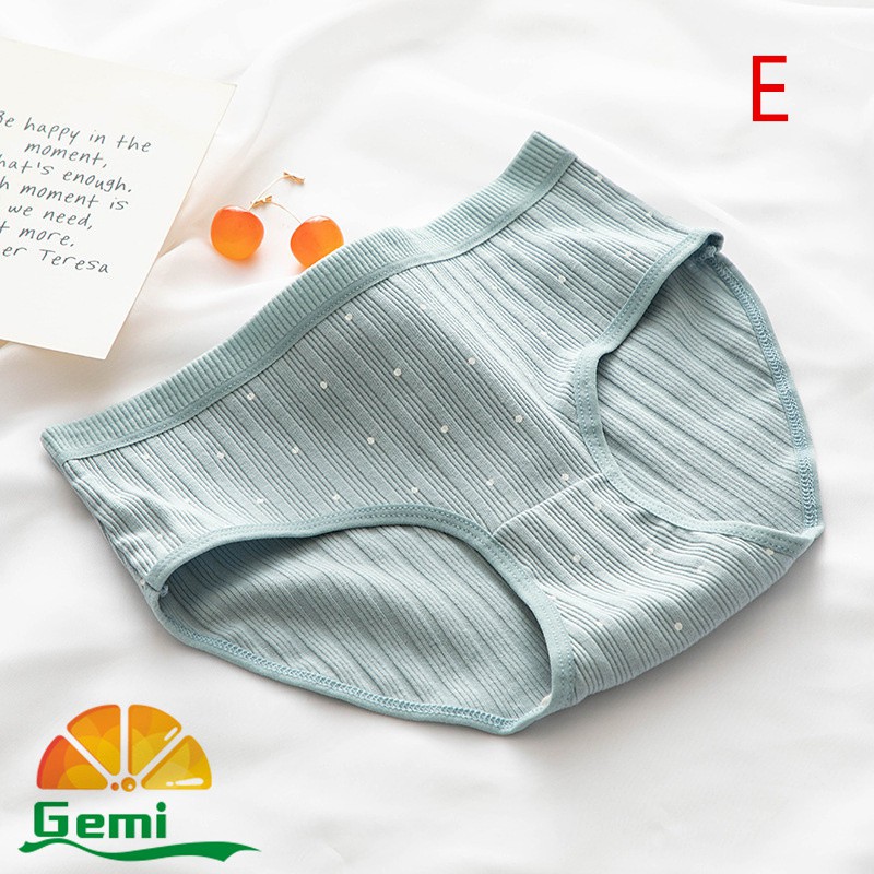 ภาพสินค้าGemi Gemi Gemi  g-009 กางเกงใน 4.4 ชุดชั้นในเนื้อนิ่ม. ผ้าคอตตอนแท้ ลายผลไม้เชอรี่ น่ารัก ใส่สบาย จากร้าน tian_tian89 บน Shopee ภาพที่ 8