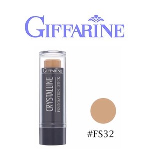 ส่งฟรี ครีมรองพื้นชนิดแท่ง คริสตัลลีน FS32 สูตรกันน้ำ Giffarine Crystalline Foundation Stick เบอร์FS32