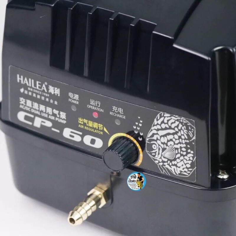 hailea-cp-60-ปั๊มลมสำรองไฟอัตโนมัติ-ไฟดับปลาไม่ตาย