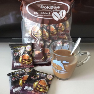 DokDae Coffee กาแฟ 3อิน1 25 ซอง(6 ห่อ) กาแฟดอกเด่ กาแฟ ดอกเด่ กาแฟเพื่อสุขภาพ กาแฟไม่มีน้ำตาล กาแฟคาเฟอีนต่ำ