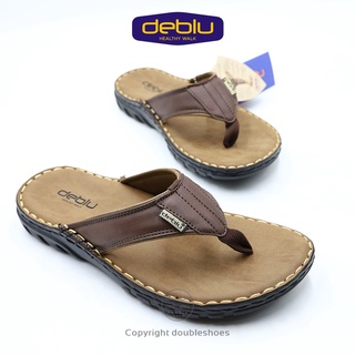 รองเท้าแตะ พื้นนุ่ม เย็บพื้น Deblu รุ่น M4716 สีแทน ไซส์ 39-45