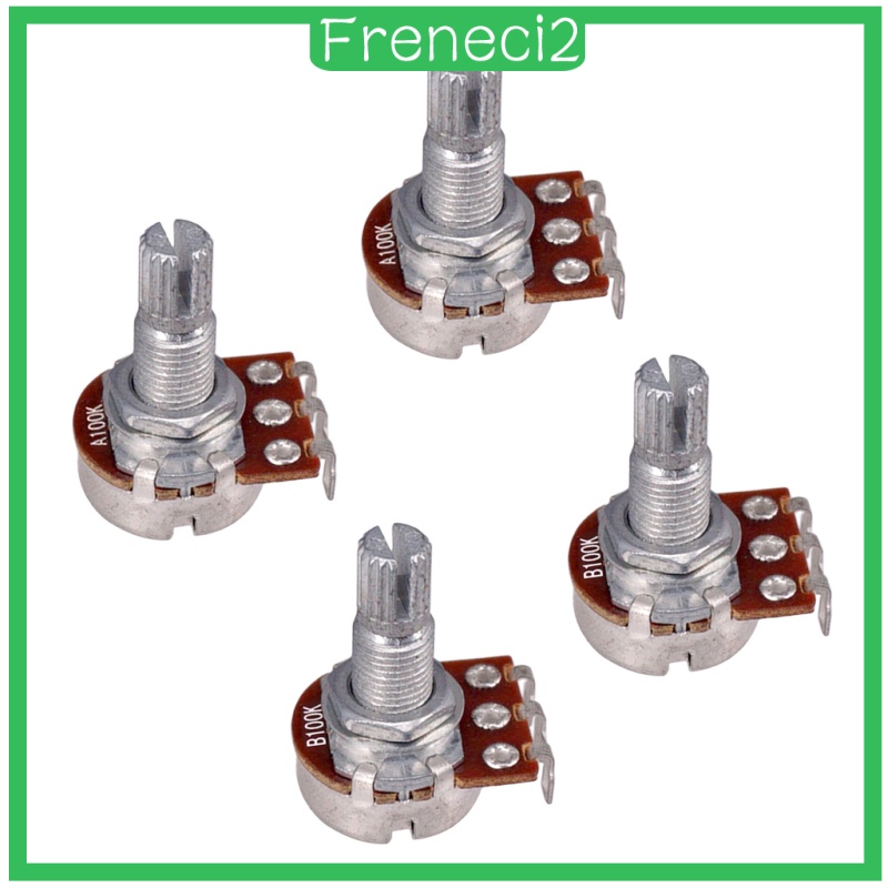 [FRENECI2] POTENTIOMETER A100K & B100K AUDIO 18mm KNURLED SHAFT FOR
