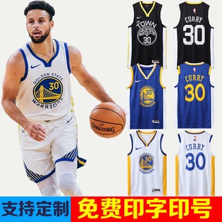 🏀 เสื้อบาสเกตบอลผู้ชาย 🏀 เสื้อบาส Warriors No. 30 Kurry Jersey No. 11 Thompson Student Basketball Serv