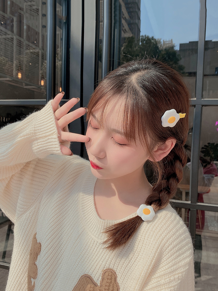 กิ๊บติดผมไข่ลวกแฟชั่นน่ารักกิ๊บติดผมของขวัญ