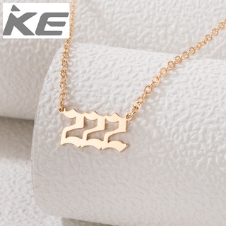 Simple Clavicle Chain Alloy Digital Necklace Heart Geometric Necklace for girls for women low