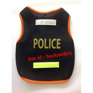 เสื้อผ้าสุนัข แมว Police ตำรวจ มีไซส์ 1-12