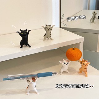 Cute Japan Dancing Cat Pen Holder Put Anime Cartoon Desktop Ornaments Gift Toy