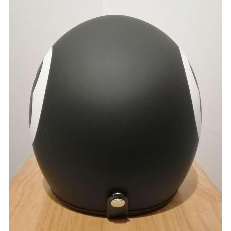 หมวกกัน-น็อควินเทจ-5-เป๊ก-number-8-open-face-helmet-matte-black-ฟรีแก้ปหมวก