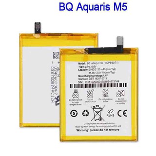 ใหม่ 3120 (1ICP5/60/71) M5 แบตเตอรี่สำหรับ BQ Aquaris M5 Batterie Bateria แบตเตอรี่ 3120 มิลลิแอมป์ชั่วโมง