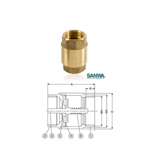 สปริงเช็ควาล์ว SANWA