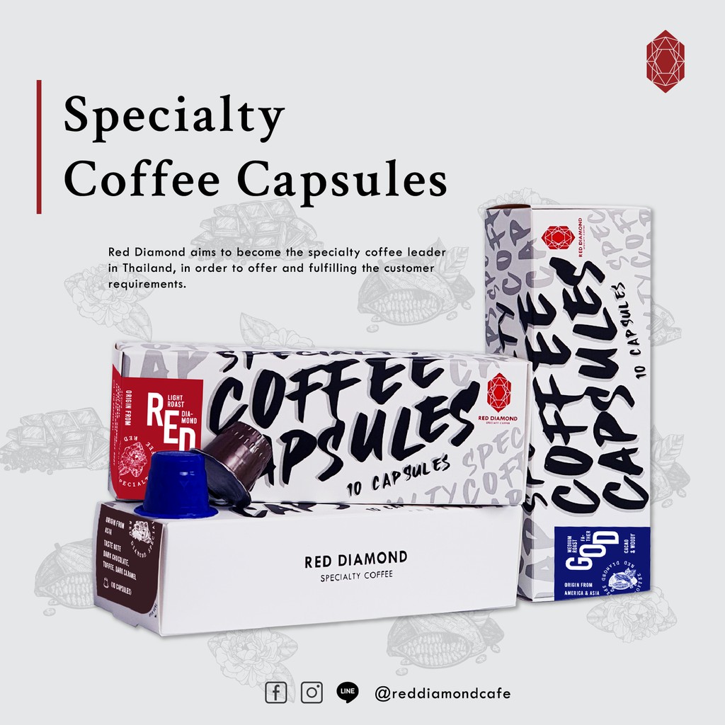 Espresso Capsule Red Diamond 10 Capsules Shopee Thailand